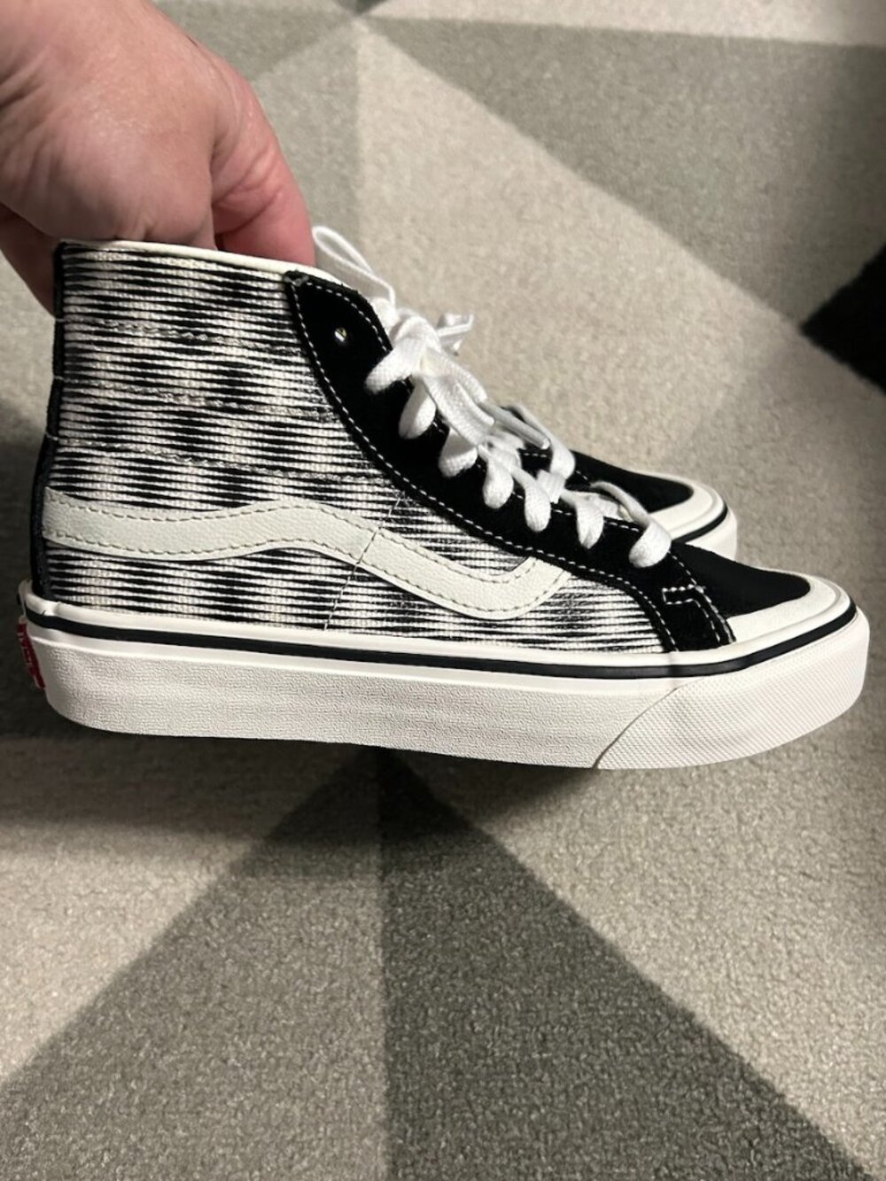 Vans SK8-Hi 138 Decon SF Sneakers HEMP BLUR CHECK Men's 3.5/Women's 5